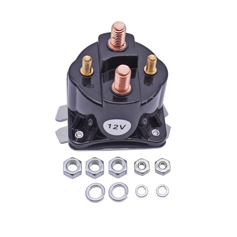 4 Terminals 12V Dump Trailer Solenoid Compatibe with Prestolite 15-483
