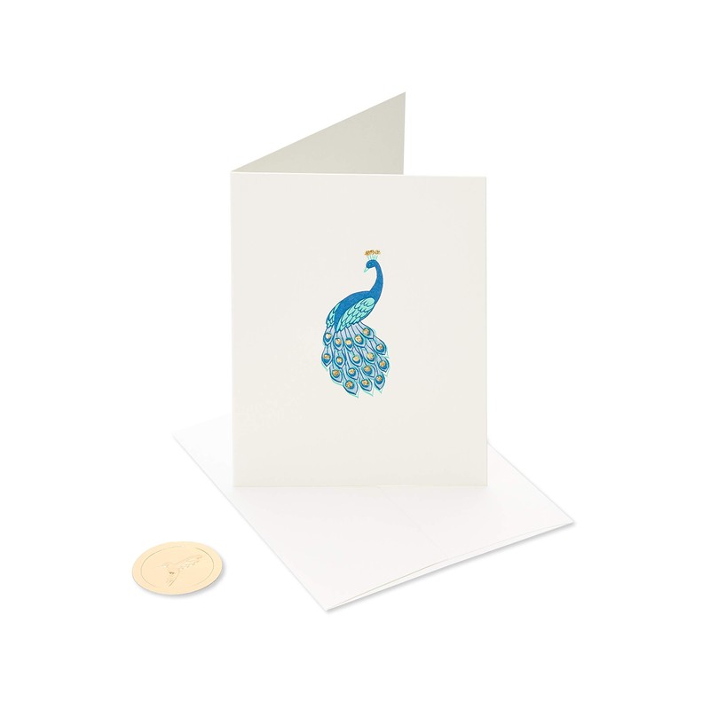 Papyrus Blank Thinking of You Card (Peacock)