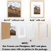 Picture Frames 8x10 Grain 2 Pack Nature Solid Wood for