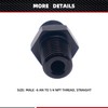 HiSport 6AN to 1/8 NPT Male Hose Fitting Adapter, Universal