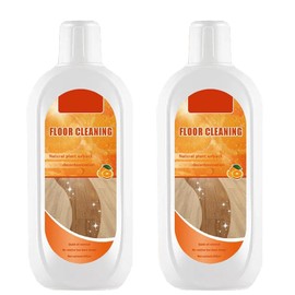 Floor Cleaning Solution for Multiple Hard Floors - 34 fl oz Floor Cleaner, For All Robot Vacuums with Mopping and Cordless Wet/Dry Vacuum Mops, Deep Clean for Tile, Wooden Floor, Laminate (Orange)