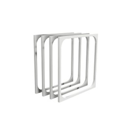 3DHerb 4 x Frame Adapters Compatible with Loxone Touch Air - Tree - Nano and Gira System 55 (55 E2) - Frame Raiser Set of 4 - Made in Germany (White)