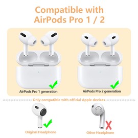 New 3-in-1 Cleaner Kit with 3 Pairs Ear Tip Replacement for AirPods Pro 2nd/1st Generation，Silicone Ear Tips with Noise Reduction Hole Compatible with Airpod Pro (S/M/L)