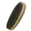 Large Pig Bristle Shoe Brush Natural Wood