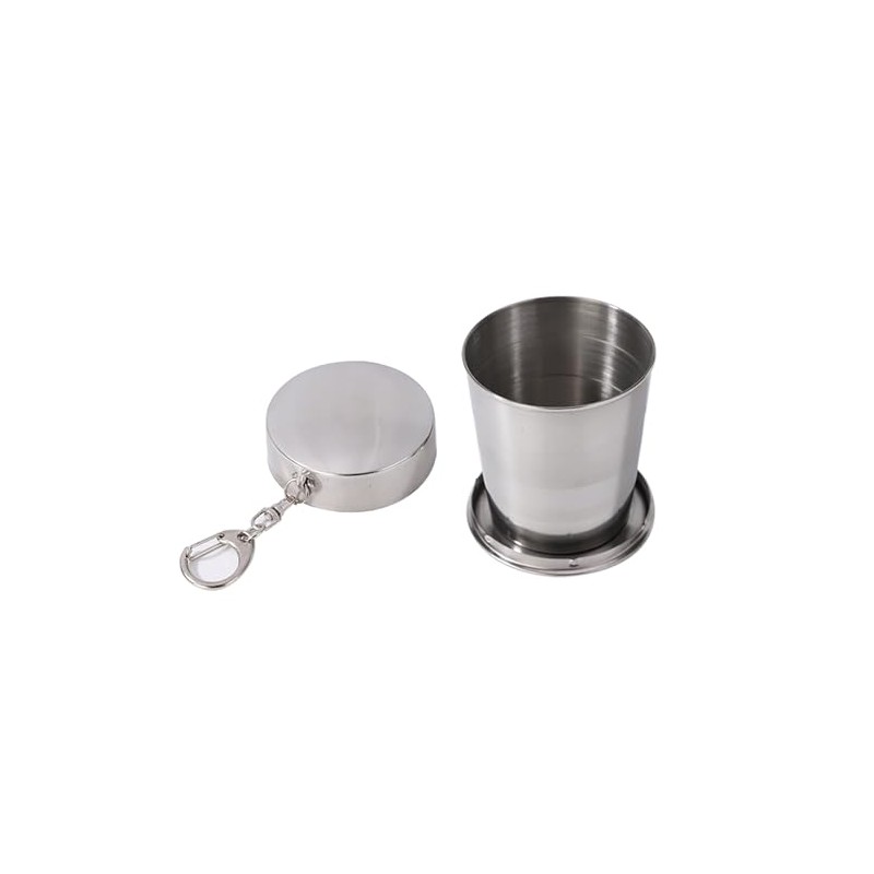 Lopsity Stainless Steel Collapsible Cup Reusable Portable Travel Folding Water