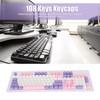 Keyboard Keycaps 108 Keys PBT Material OEM Height Ghosts Theme
