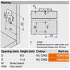 Blum Cross Mounting Plate for Spax Distance: 0 mm HV