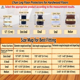 Simpracon Non Slip Silicone Chair Leg Floor Protectors No Felt Extra Small Chair Leg Caps Bottom Anti Slip Small Furniture Feet Covers for Hardwood Floors Prevent Scratches No Noise,24 PCS