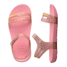 Havaianas - Kids Play Mall Glitter, Sandali per Bambine con Glitter, Ergonomici e Brillanti, Suola Antiscivolo e Calzata Sicura