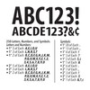 ArtSkills Poster and Bulletin Board Vinyl Letters and Numbers, Black,