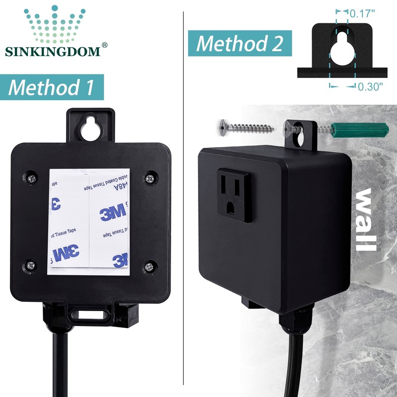 SINKINGDOM Garbage Disposal SinkTop Air Switch Kit with Long Button,Brass