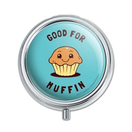 Good for Muffin Nothing Funny Humor Pill Case Trinket Gift Box