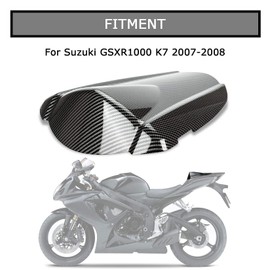 Motorcycle Rear Passenger Seat Fairing Cover Cowl Tail Section for GSXR1000 K7 2007-2008 (Carbon Fiber Color)