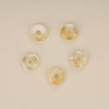 COAI Women's Citrine Donut Pendant Necklace with Khaki Chain for