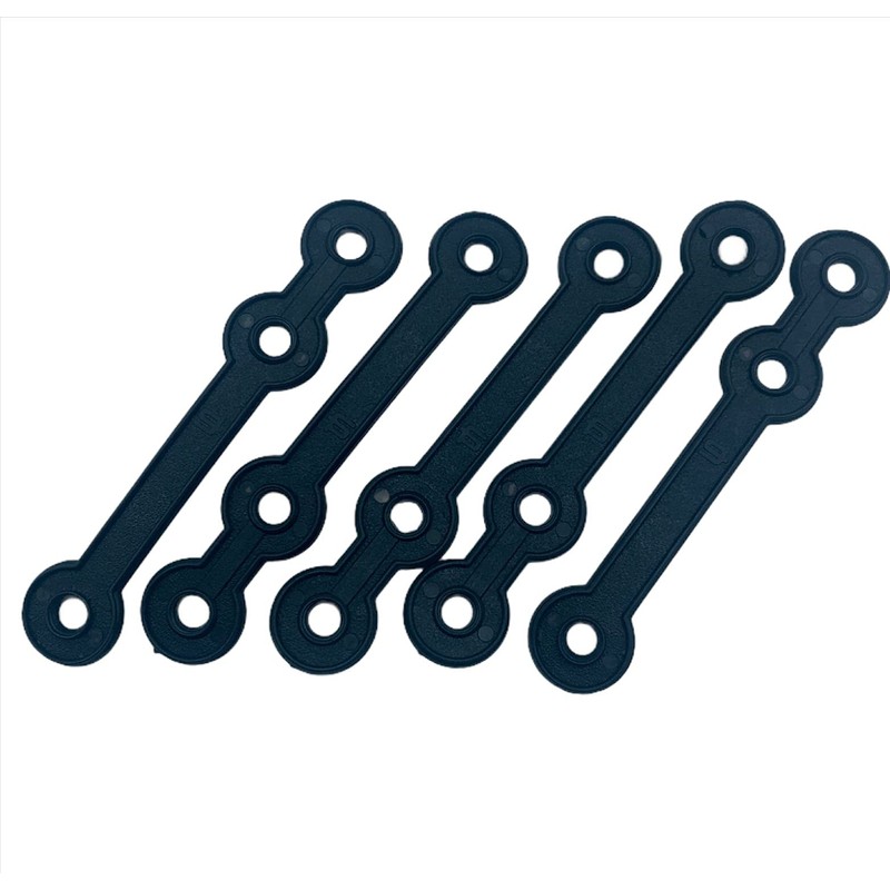 Kiroplast 100 Connectors for Clothes Hangers Extension Hangers Black Clothing