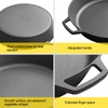 EDGING CASTING Pre-Seasoned Large Cast Iron Skillet 17 Inch, Dual
