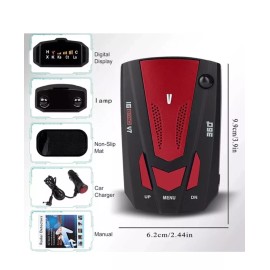 Unbranded 16-Band 360° Vehicle Radar Detector Full-Frequency Speed Radar Warning Device