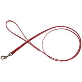 ONS W Leather Lead #9 Red (Small Dogs)