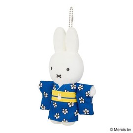 Sekiguchi Japanesque Miffy Kimono Mascot Keychain Floral Pattern 608669