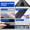 DGSL Garage Door Seals Bottom Rubber Weather Stripping Kit Seal