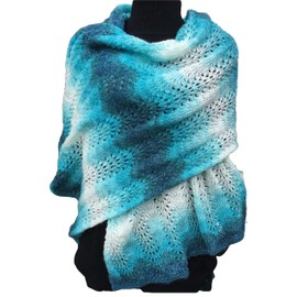 Knitting Kit for Turquoise Wrap/Shawl