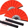 Maitys 2 Packs Large Clap Fans for Line Dancing Large