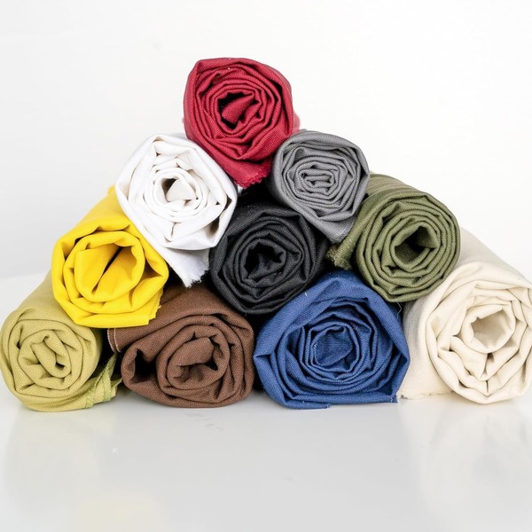 Simple&Opulence Canvas Fabric 280 GSM Canvas Material,Cotton Canvas Fabric for