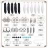 SUNNYCLUE 1 Box 8 Pairs Earrings Making Kit feathers Charm
