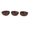 Coconut Bowl Set Leakage Proof Reusable Hand Polished Coconut Shell