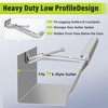 5" 100 Pcs Heavy Duty Hidden Aluminum Gutter Hangers with