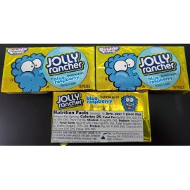 Bubble Yum 3x Pack Bubble Yum Jolly Rancher Blue Raspberry Chewing Gum Discontinued