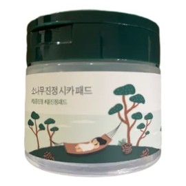Cooling Soothing Round Wrap Pine Calming Cica Pads 50 sheets / 쿨링결진정 라운드랩 소나무 진정 시카 패드 50매