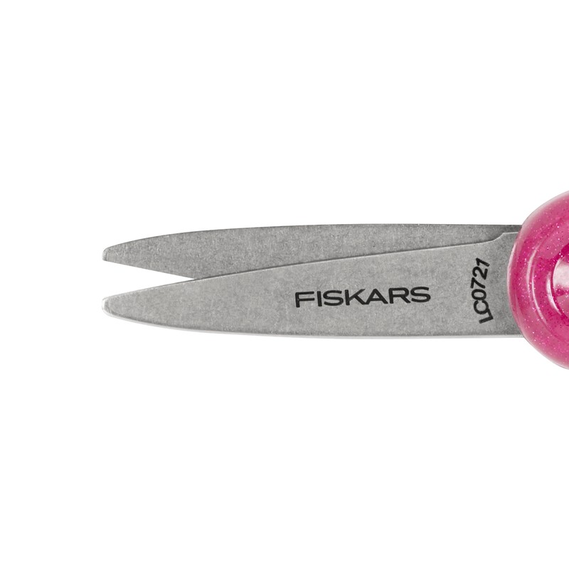 Fiskars 5" SoftGrip Pointed-Tip Glitter Scissors for Kids Ages 4-7,