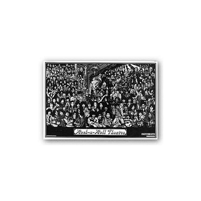 Rock-n-Roll Theatre by Howard Teman Music Poster 24x36