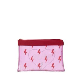 MiAmica Girl Power JetSet & Go Accessory Gadget Pouch Pink /Red