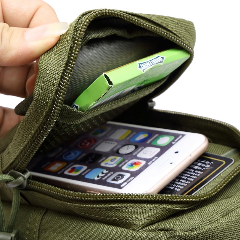 JEELAD Dump Pouch, Multi-functional Pouch, Molle Compatible, Shoulder Bag, EDC