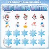 70 Stück Schneeflocke Pinnwand Ausschnitte Set Winter Weihnachten Schneeflocke Schneemann