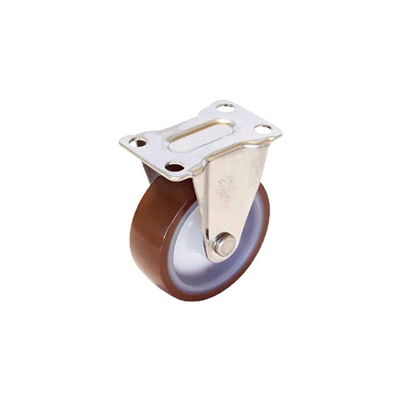 Uei Caster: SUS-S Series, SUS-SR-Type, Fixed Caster, Urethane (Nylon Foil),