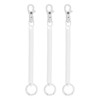 [PATIKIL] Retractable Bull Coil Spring Key Chain Set of 3