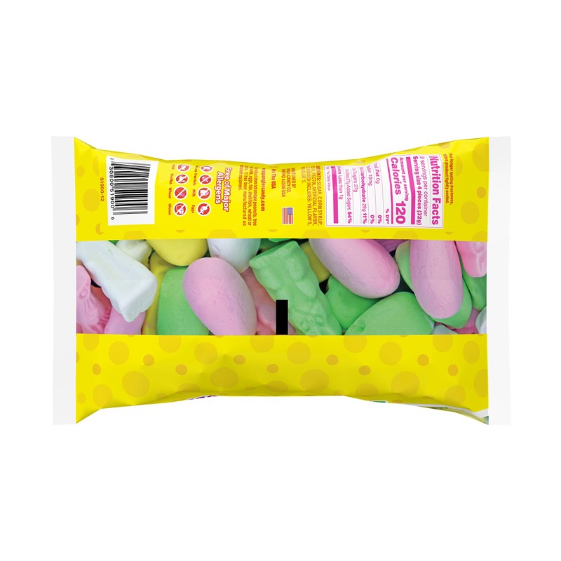 Spangler Bunnies Chicks and Eggs Marshmallow Easter Candy 10 oz