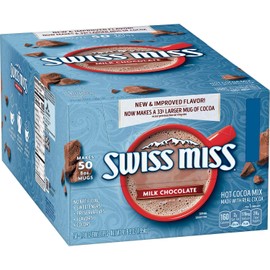 Swiss Miss Milk Chocolate Flavored Hot Cocoa Mix One Pack Of 30 Real Cocoa
