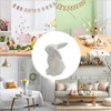 Ceramic Bunny Figurine - Holiday Rabbit Statue Decor | Modern