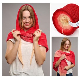 SparWolle Ombre Yarn, Gradient Yarn for Knitting and Crochet, High-Quality Winding, 1000 or 2500 m (Sienna 271, 4-Ply 1000m)