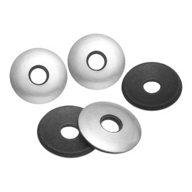 uxcell 200Pcs 5/16" x 1" Sealing Washers, 304 Stainless Steel EPDM Bonded Neoprene Rubber Washers for Screws Bolts, Silver&Black