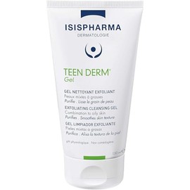 Teen derm Gel Isispharma , gel de limpieza con esferas exfoliantes.