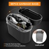 RAMMASUN Leak-Proof Mini Car Trash Can with Lid & 5