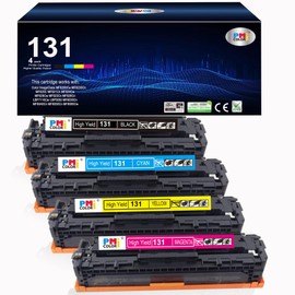 131 Toner Cartridges Set Replacement for Canon 131 Toner Fit for Canon Color imageCLASS MF8280Cw, MF624Cw, MF628Cw, LBP7110Cw (Black,Cyan,Magenta,Yellow-4 Pack)