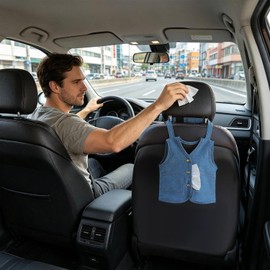 Porta Pañuelos para Coche Dispensadora Interior Auto - Dispensador de Pañuelos Vehicular Compatible con Vehículos, Remolque, Autocaravana, Sedán Y Camión