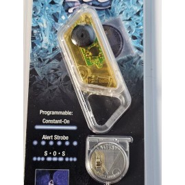 ASP Ice Clip Keychain Flashlight | Amber / Yellow | SOS | Safety | Travel | NEW