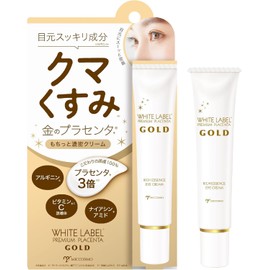 White Label Gold Placenta Thick, White Skin, Dark Bear Marina 0.9 oz (25 g), For Bears and Dull Eyes! Eye cream that brightens your face